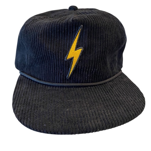 new Aviator Nation Bolt Vintage Corduroy black Trucker Hat - Picture 6 of 12